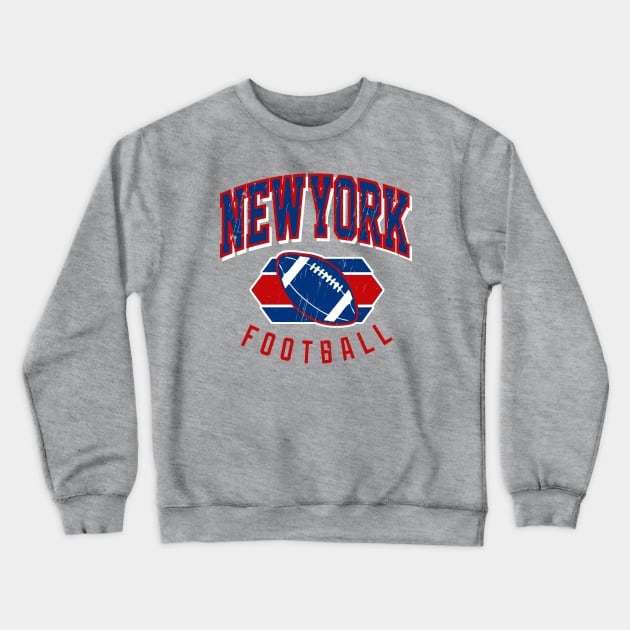 New York Football Vintage Crewneck Sweatshirt by funandgames